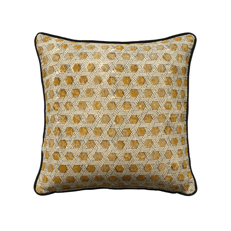 Liberta-Maison Samoan B Διακοσμητικό Μαξιλάρι 50x50cm Βαμβάκι Μπεζ DIJON Βισκοζη 027896