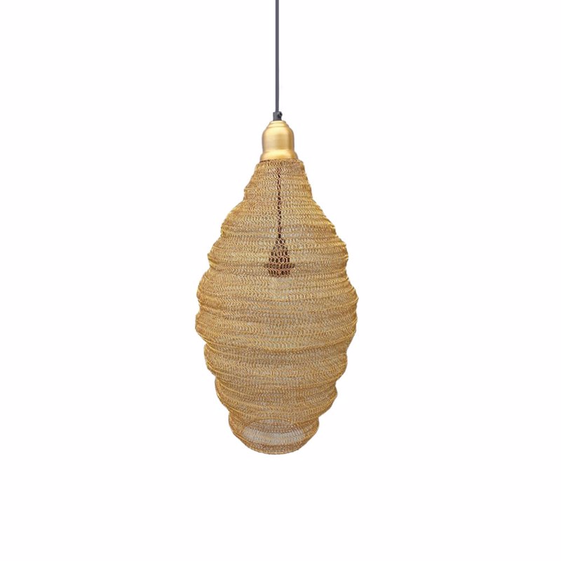 Liberta-Maison Ruche Φωτιστικό Οροφής 30x30x44cm Μέταλλο Χρυσό 028227