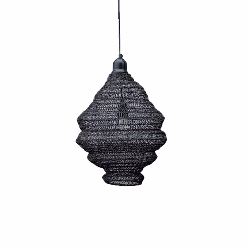 Liberta-Maison Ruche Φωτιστικό Οροφής 35x35x40cm Μέταλλο Μαύρο 028228