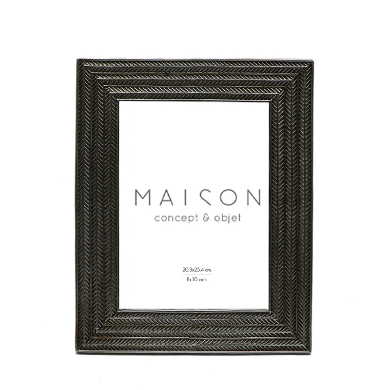 Liberta-Maison Argent Κορνίζα 25x18.5x23cm Polyresin Ασημί Αντικέ Γυαλί 028372