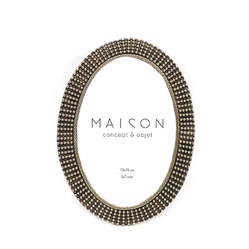 Liberta-Maison MARC Κορνίζα 17x2x21cm Polyresin Χρυσό Αντικέ Γυαλί 028380