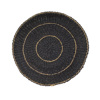 Liberta-Maison Jabbar Negro Diakosmitiko Toixou 61x61x7cm Seagrass Mavro Fusiko 028741