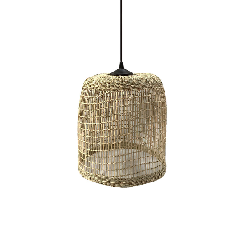 Liberta-Maison Paros Φωτιστικό Οροφής 30x30x30cm Seagrass Φυσικό 028767
