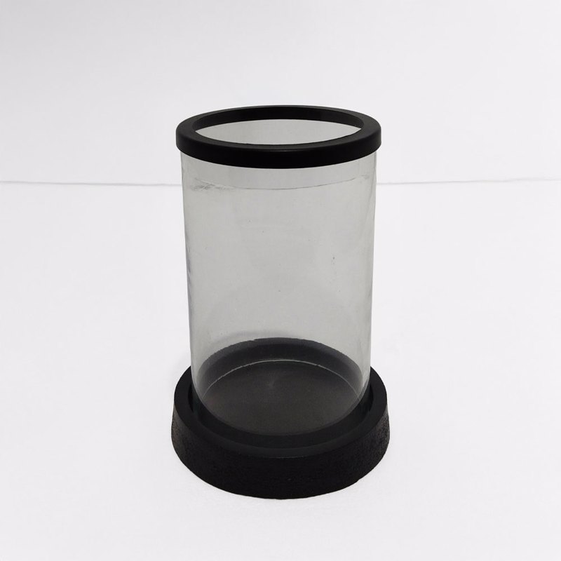 Liberta - Maison TITUL Κηροπήγιο Αλουμινίου Μαύρο με Δι