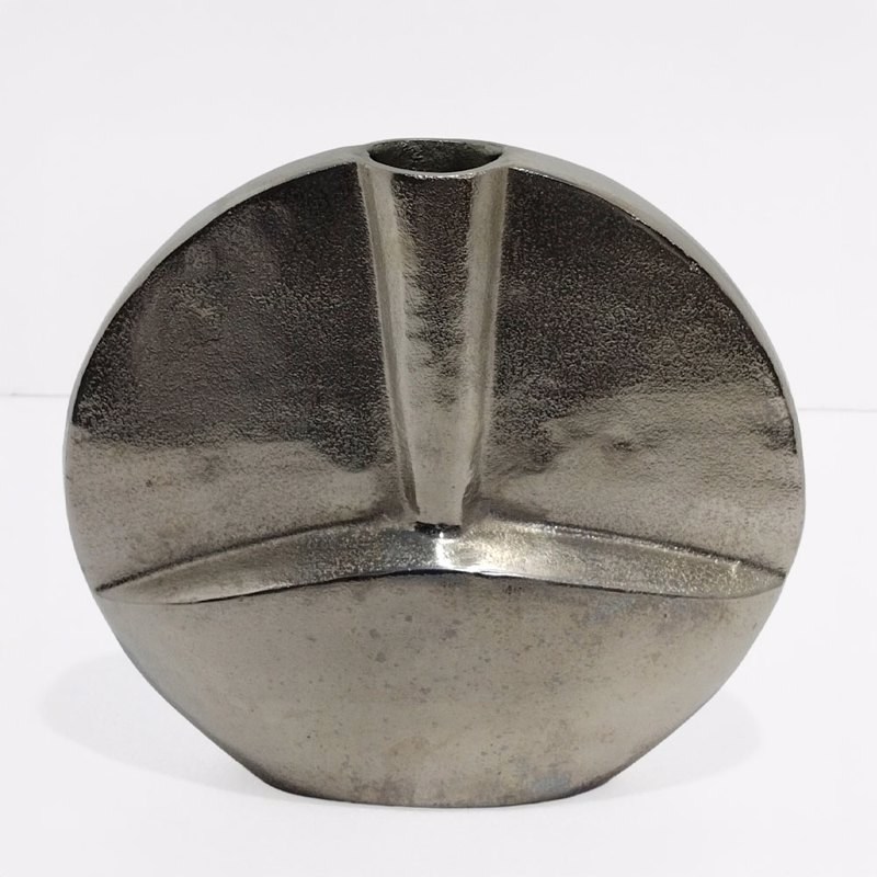 Liberta - Maison KALIA Βάζο Αλουμινίου Silver Nickel 35