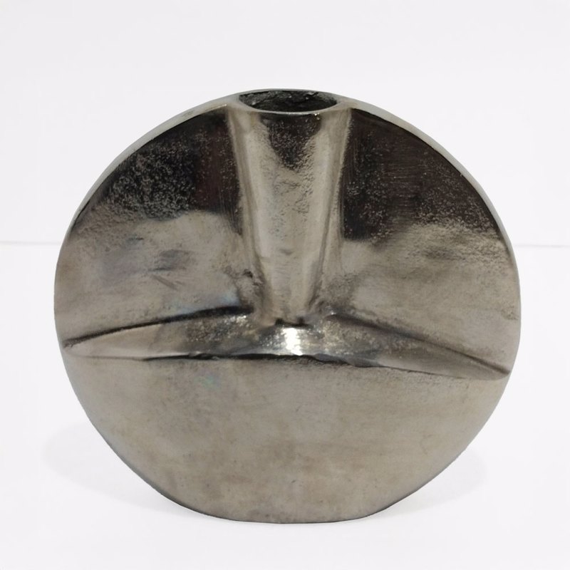 Liberta - Maison KALIA Βάζο Αλουμινίου Silver Nickel 27