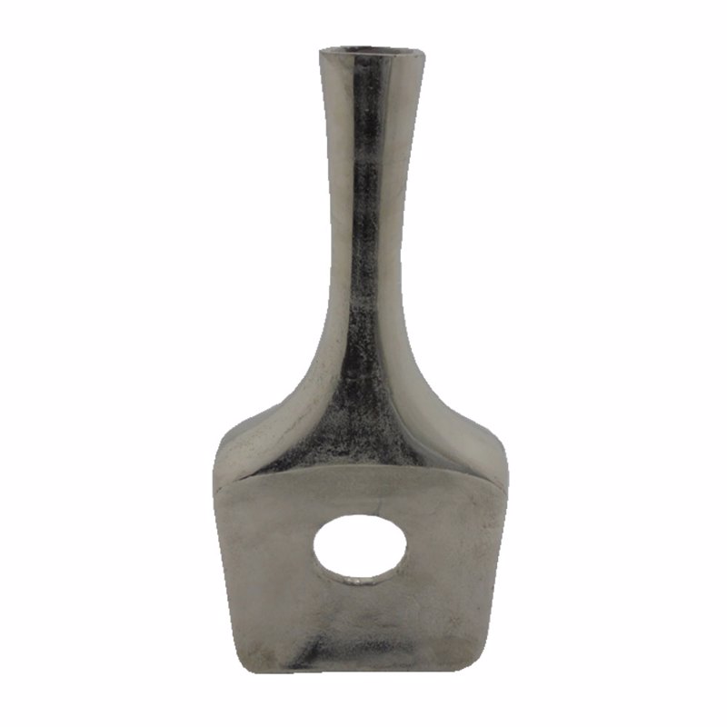 Liberta - Maison GLAM Βάζο Αλουμινίου Silver Nickel 25x