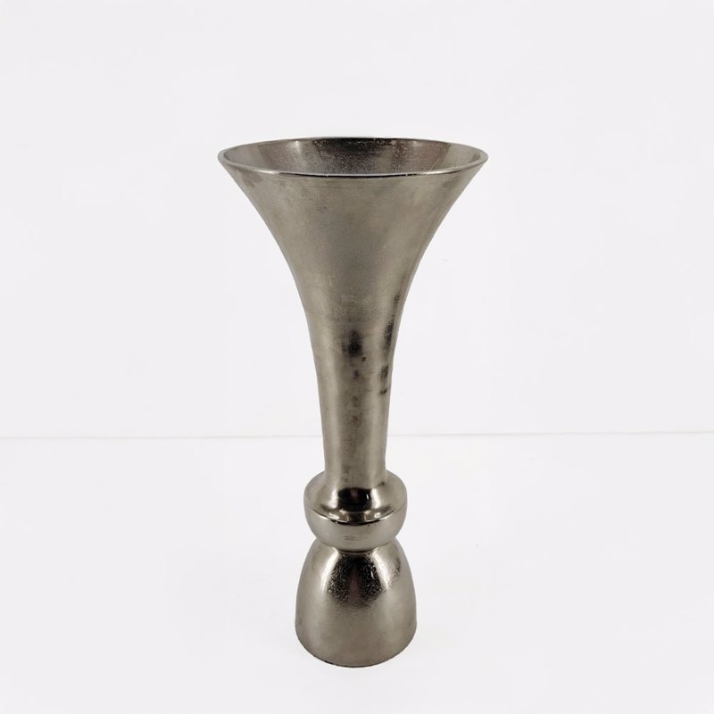 Διακοσμητικά Επιτραπέζια agiovlasitishome - ΣΗΜΑΝΤΙΚΟ: Σε περίπτωση διαφοράς τιμής από το κατάστημα ισχύει παντα και μόνο η τιμή του καταστήματος Liberta - Maison LUXOR Βάζο Αλουμινίου Silver Nickel Φ2