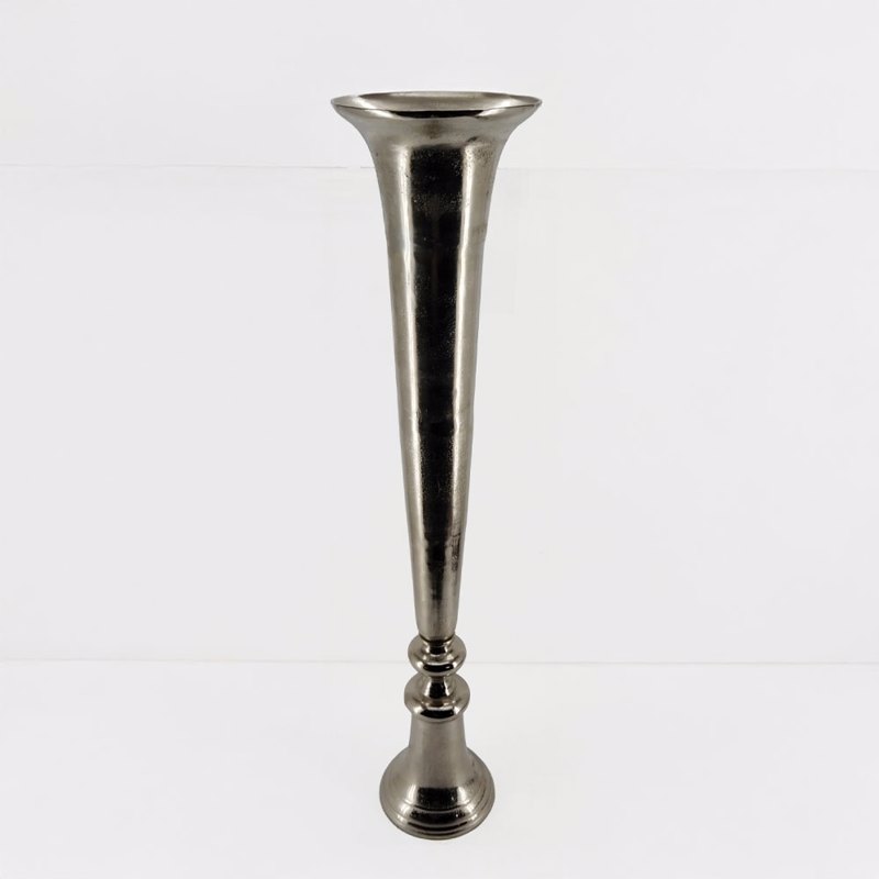 Liberta - Maison FLORES Βάζο Αλουμινίου Silver Nickel Φ26x115cm 029030