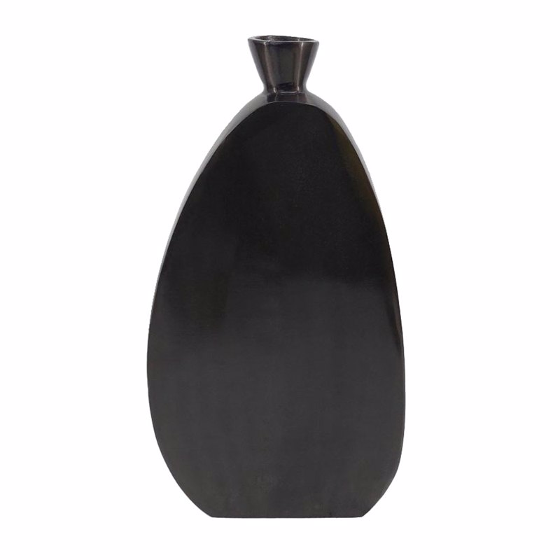 Διακοσμητικά Επιτραπέζια agiovlasitishome - ΣΗΜΑΝΤΙΚΟ: Σε περίπτωση διαφοράς τιμής από το κατάστημα ισχύει παντα και μόνο η τιμή του καταστήματος Liberta - Maison OMNIA Βάζο Αλουμινίου Ανθρακί 20x6x41c