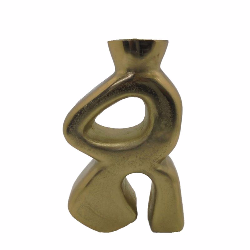 Liberta - Maison MODERN Βάζο Αλουμινίου Χρυσό 18x7x29cm