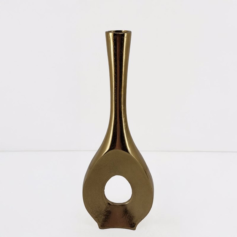 Liberta - Maison ADEL Βάζο Αλουμινίου Χρυσό 16.5x5x45.75cm 029052