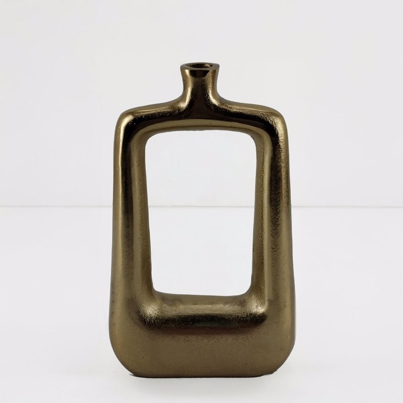 Liberta - Maison NAZAR Βάζο Αλουμινίου Χρυσό 19x6x32cm 