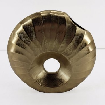 Liberta - Maison DIONE Βάζο Αλουμινίου Χρυσό 25.5x7.5x25.5cm 029058