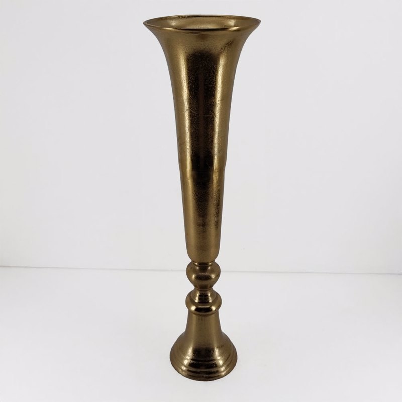 Liberta - Maison FLORES Βάζο Αλουμινίου Χρυσό Φ20x71cm 029059