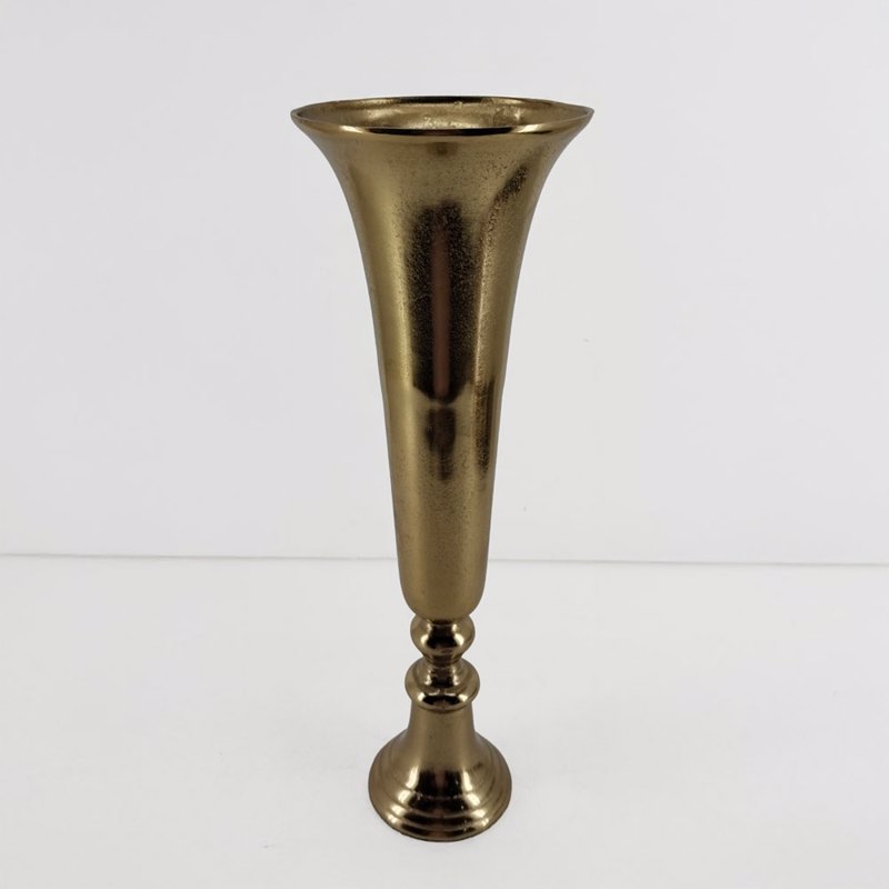 Liberta - Maison FLORES Βάζο Αλουμινίου Χρυσό Φ19x55cm 