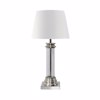 Liberta-Maison Skyler Fotistiko Epitrapezio 37x37x62cm Alouminio Asimi Gyali Lefko 029209
