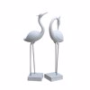 Liberta - Maison FLAMINGO COUPLE Set ton 2 Diakosmitiko Flaminggo apo Texniti Petra Bez 41x26x116cm 029266