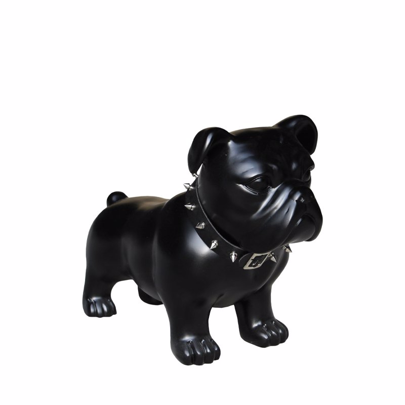 Liberta - Maison SPIKEY Διακοσμητικός Σκύλος Μαύρος Ματ από Τεχνητή Πέτρα 37x18x29cm 029271