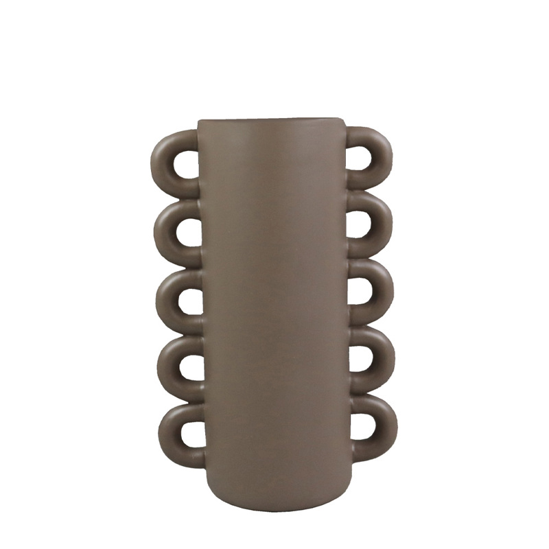 Liberta - Maison THYRA Βάζο Polyresin Γκρι 16x10x25cm 0