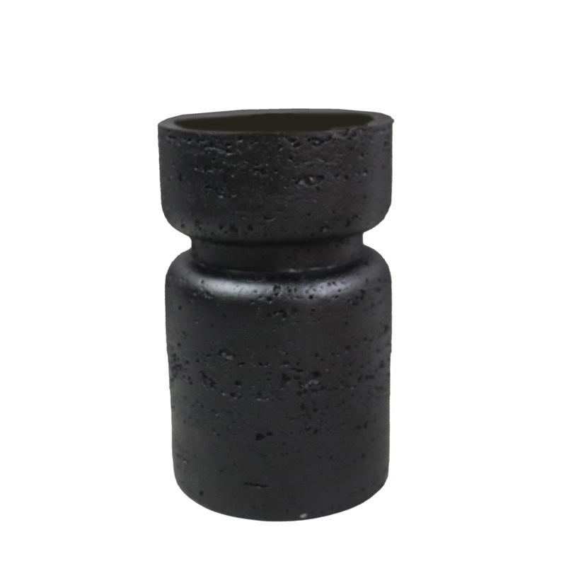 Liberta-Maison INGER Κηροπήγιο 9x9x15cm Polyresin Μαύρο 029665