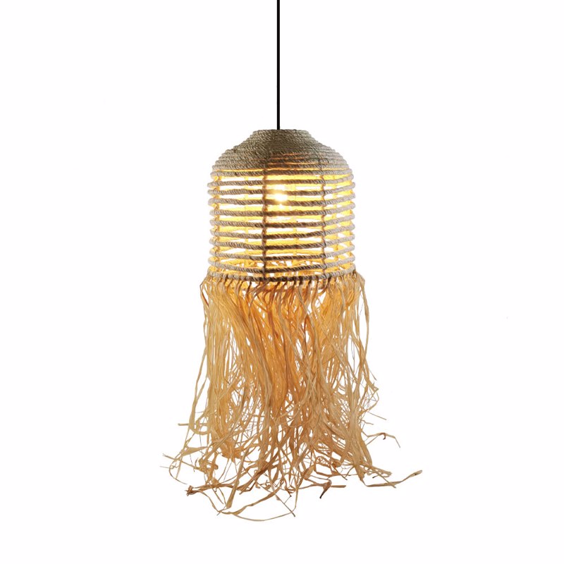 Liberta-Maison Cuba Φωτιστικό Οροφής 30x30x75cm Rattan Φυσικό 029709