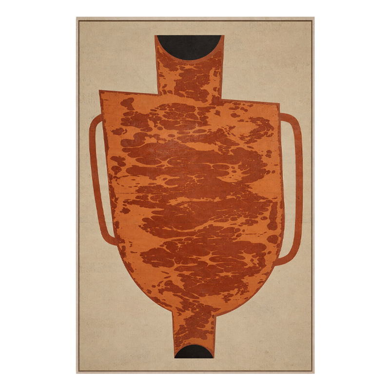 Liberta - Maison ART POTERIE Πίνακας Καμβάς Πολύχρωμος με Ξύλινη Κορνίζα Φυσική 83x4x123cm 029737