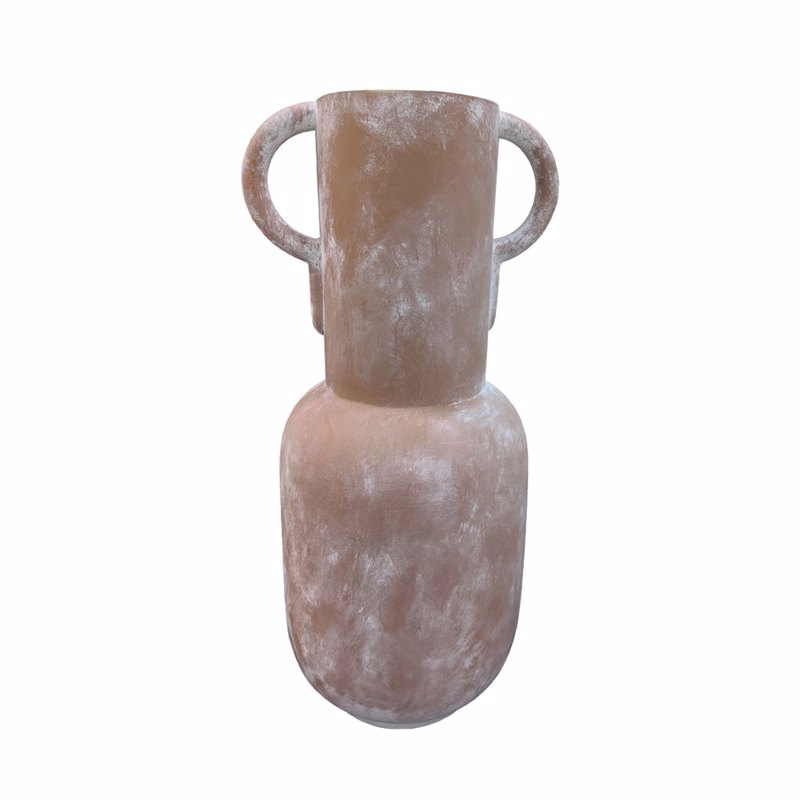 Liberta - Maison AREOPOLI Γλάστρα Fiberglass Κεραμιδί/Λευκή 51x43.5x106cm 029775