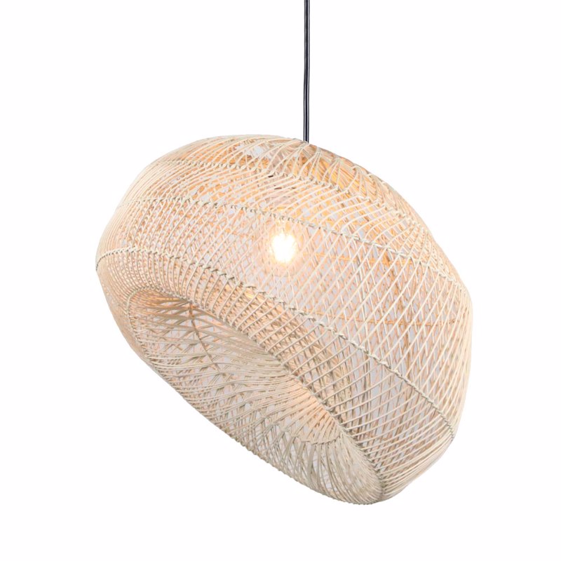 Liberta - Maison ANKUR Φωτιστικό Οροφής Μεταλλικό/Rattan Φυσικό Ε27 57x48x32cm 029802