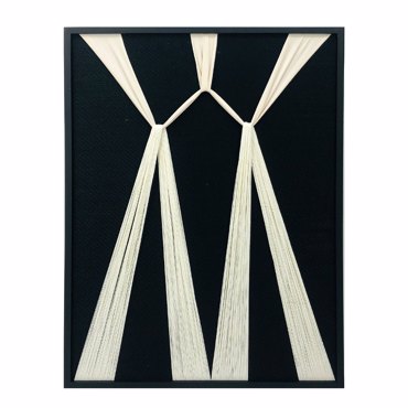Liberta - Maison GENTLE WHISPERS Πίνακας Ξύλο/Νήμα Μαύρο/Λευκό 60x3x80cm 029808