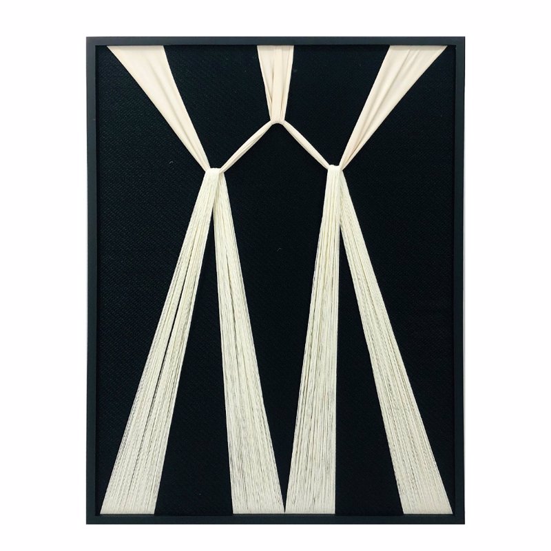 Liberta - Maison GENTLE WHISPERS Πίνακας Ξύλο/Νήμα Μαύρ