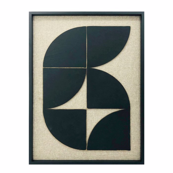 Liberta - Maison ECHOES OF THE HEART Pinakas apo Xulo Bez/Mavro 60x3x80cm 029809