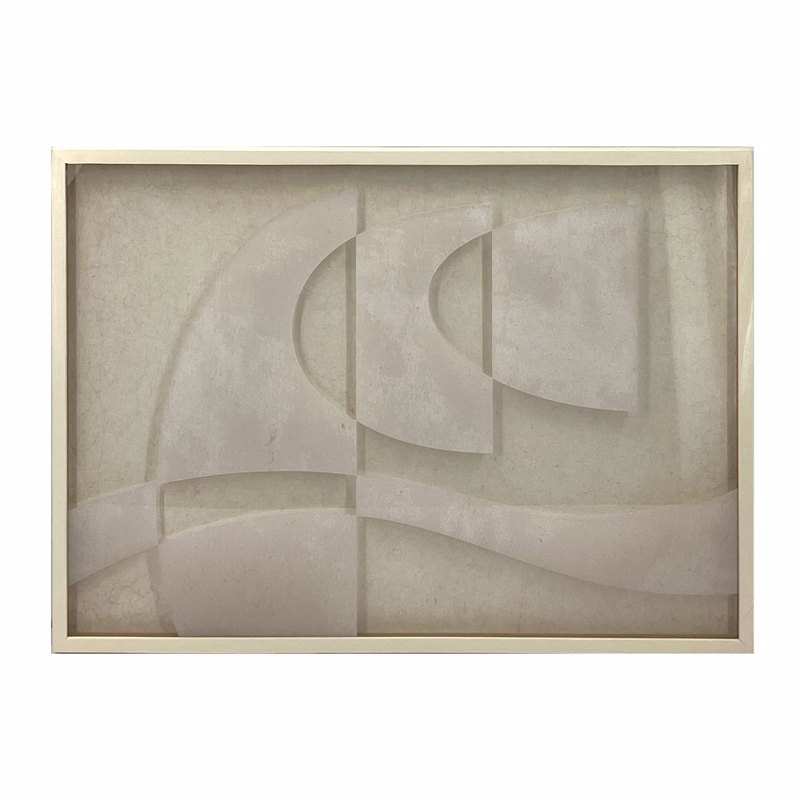Liberta-Maison Airy Shadows Πίνακας Διακόσμησης 70x50x3cm Ξύλο Μπεζ Μπεζ 029830