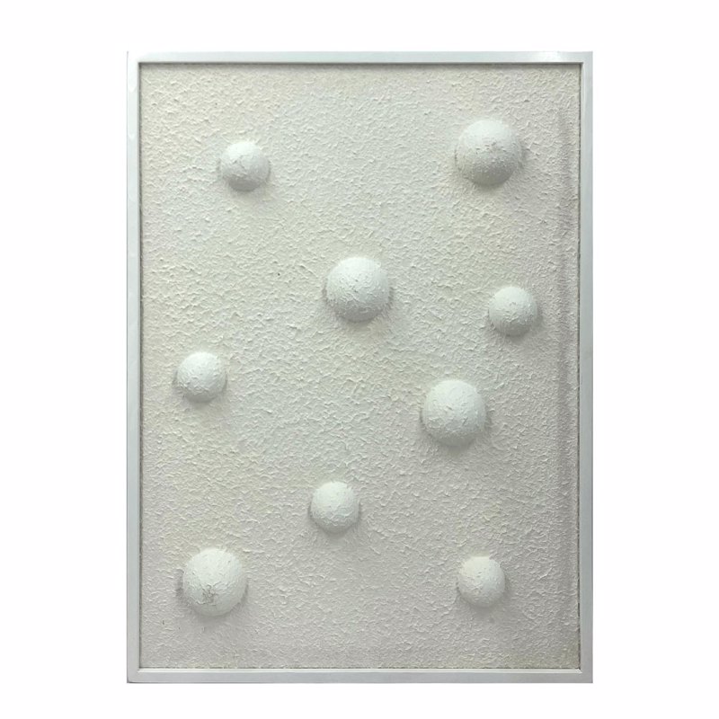 Liberta-Maison White Clouds Πίνακας Διακόσμησης 60x80x6cm Ξύλο Λευκό Λευκό 029833