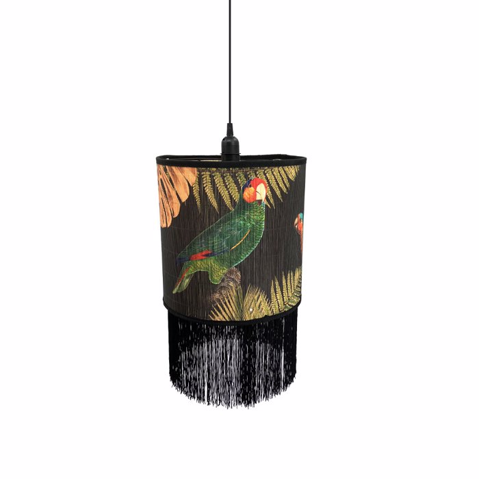Liberta-Maison Tropical Birds C Fotistiko Orofis 30x30x30cm Bamboo Poluxromo Mavro 029839