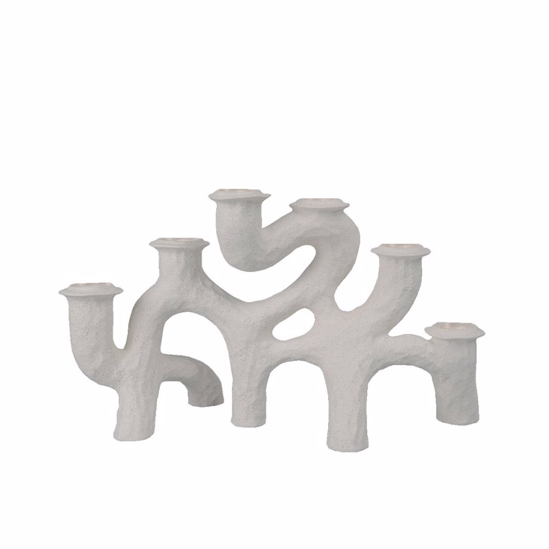 Liberta - Maison DECKER Κηροπήγιο Polyresin Λευκό 35x14