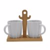 Liberta-Maison Cactus Koupa Espresso 20x12x17cm Porselani Lefko Fusiko Bamboo 029999
