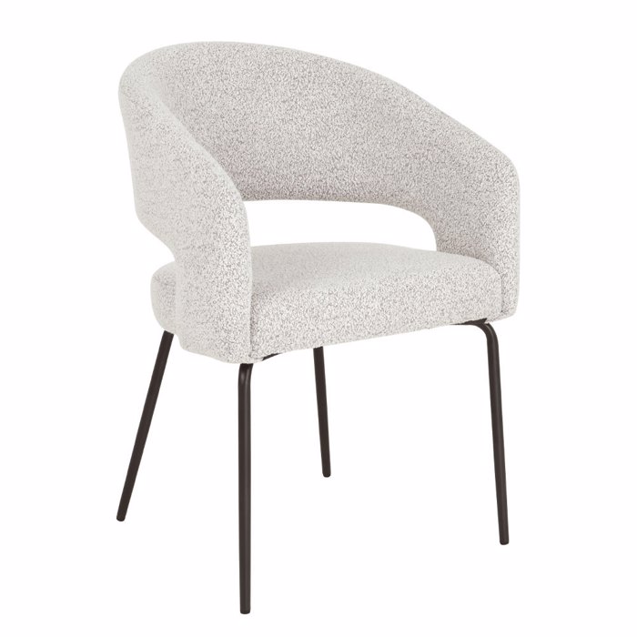 Liberta-Maison Abrazo Karekla Poluthrona Beige Mavro 57x56x81cm 03-1025
