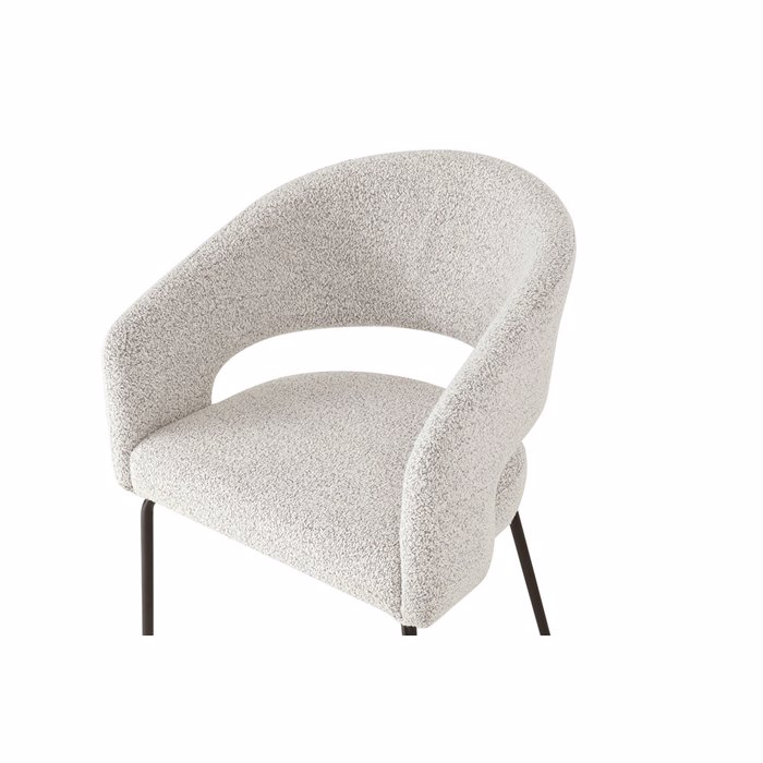 Liberta-Maison Abrazo Karekla Poluthrona Beige Mavro 57x56x81cm 03-1025