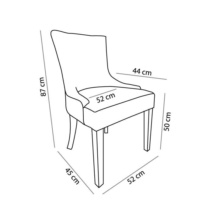 Liberta - Maison OXFORD Karekla Sand-Beige 52x45x87cm 03-1040