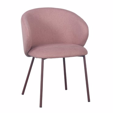 Liberta - Maison KIRA Καρέκλα Ροζ 56x56x74.5cm 03-1056