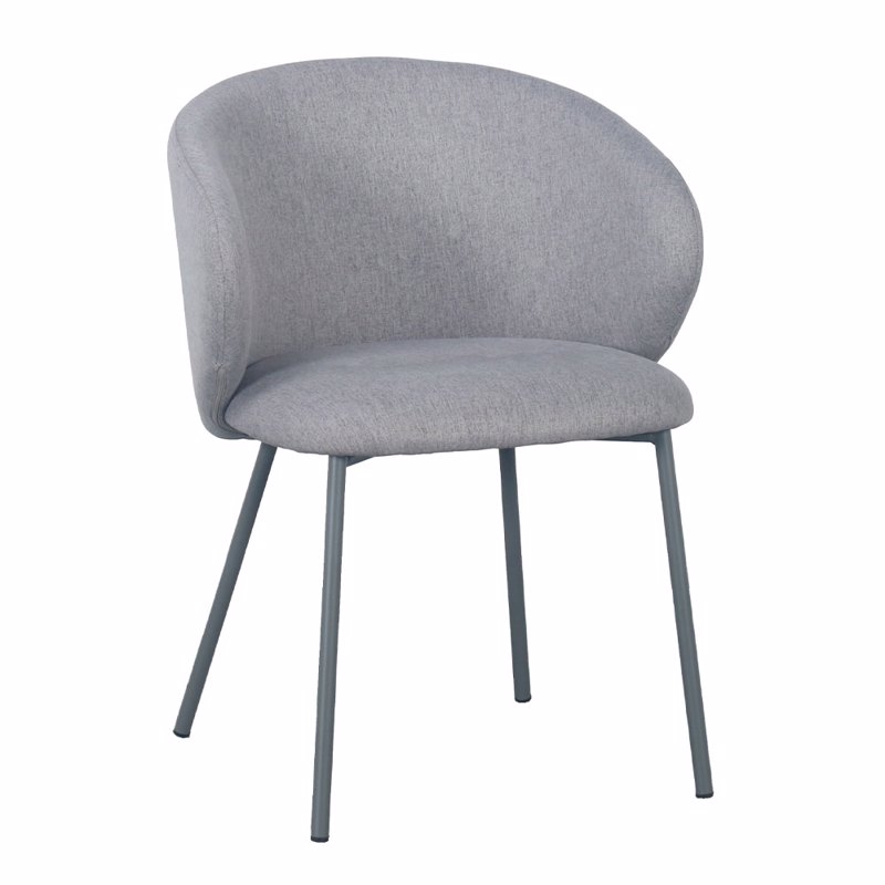 Liberta - Maison KIRA Καρέκλα Γκρι Ανοιχτό 56x56x74.5cm