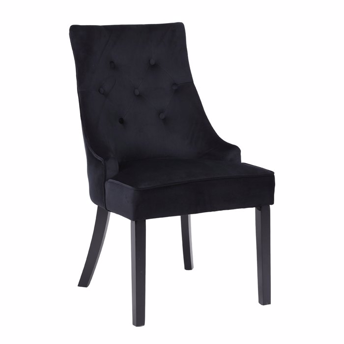 Liberta - Maison VERONA Karekla Me Metalliko Kriko Mavri 57x47x98cm 03-1139