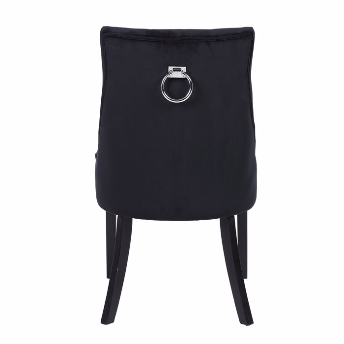 Liberta - Maison VERONA Karekla Me Metalliko Kriko Mavri 57x47x98cm 03-1139