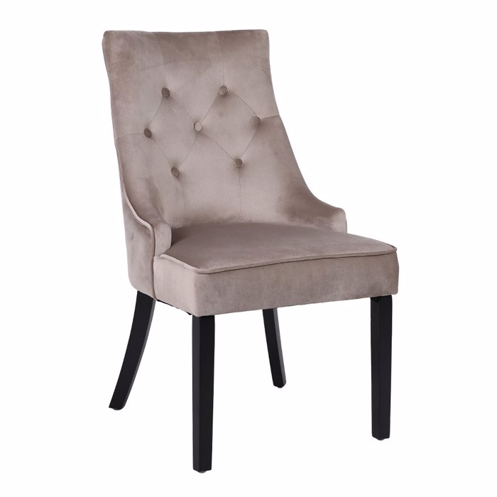 Liberta - Maison VERONA Karekla me Metalliko Kriko Beige/Mavri 57x47x98cm 03-1140