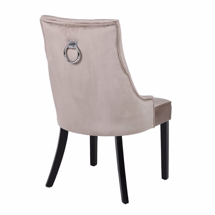 Liberta - Maison VERONA Karekla me Metalliko Kriko Beige/Mavri 57x47x98cm 03-1140