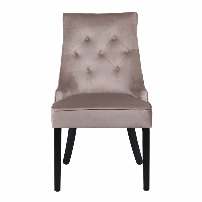 Liberta - Maison VERONA Karekla me Metalliko Kriko Beige/Mavri 57x47x98cm 03-1140