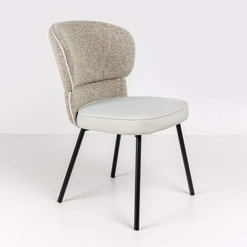 Liberta - Maison SAHARA Καρέκλα Γκρι Ανοιχτό 53x61x84cm