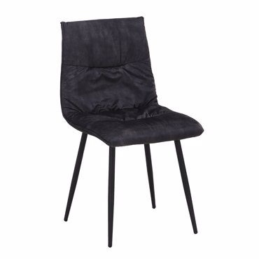 Liberta - Maison LINEA Καρέκλα Ανθρακί 47x55x86cm 03-1156