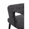 Liberta-Maison Caprice Karekla Poluthrona Mavro Ggri Mavro Mat 56x56x81cm 03-1186